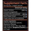 Curcumin -Kurkuma erhöhte Absorptionscurcumin -Ergänzungen